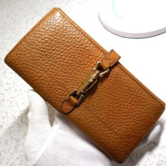 Gucci Camel Textured Gold 'Jackie O' Closure - Picture 1 of 8